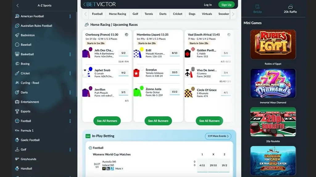 betvictor betting guide