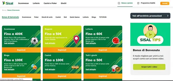 Promozioni sportive Sisal